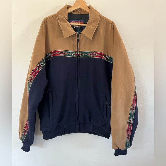 Cripple Creek Vintage Full-Zip Western Aztec Wool Blend Jacket Size XXL - Picture 1 of 13
